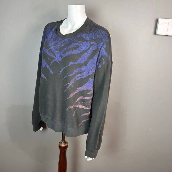 ALLSAINTS sweatshirt women's Small tiger oversized Y2k Animal Graphic print - Picture 4 of 8